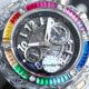 Hublot Big Bang Unico sapphire case rainbow diamond bezel transparent rubber strap replica watch (4)_th.jpg